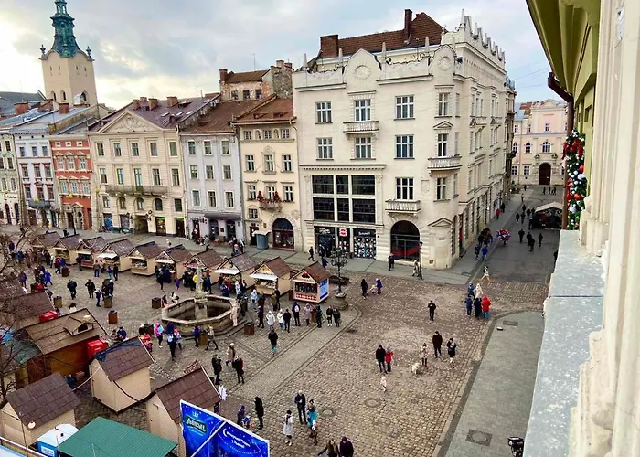 Luxury With Rynok Square View * Leópolis